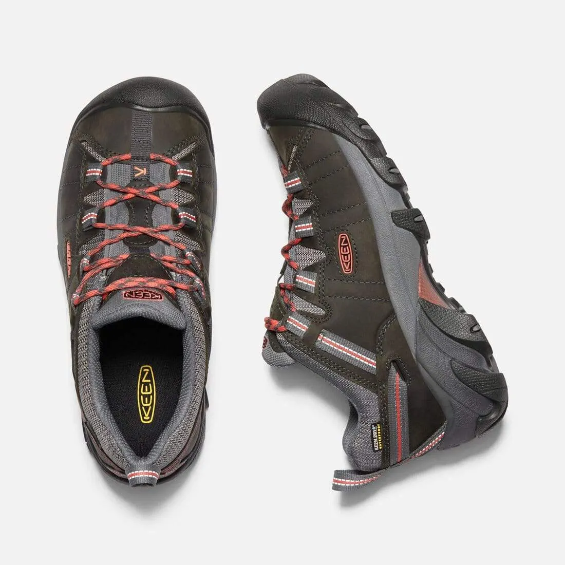 Keen Women's Targhee II Waterproof Shoes- Magnet/ Coral