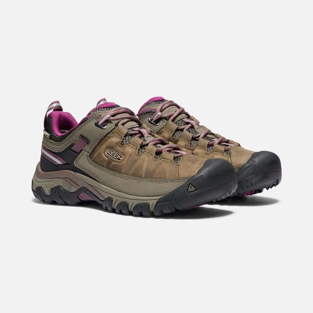 Keen Women's Targhee III Waterproof Hiking Shoes- Weiss/ Boysenberry