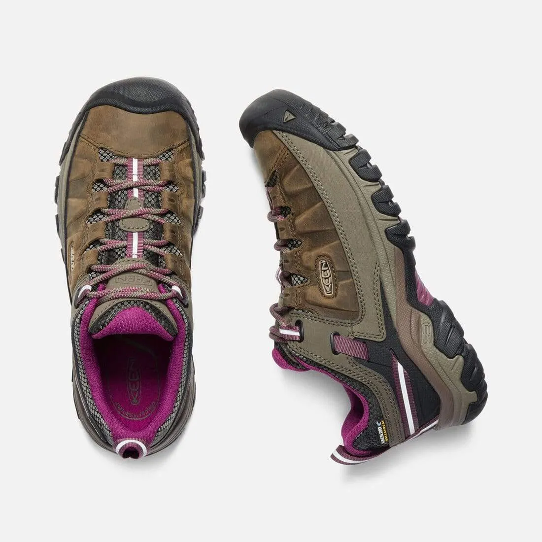 Keen Women's Targhee III Waterproof Hiking Shoes- Weiss/ Boysenberry