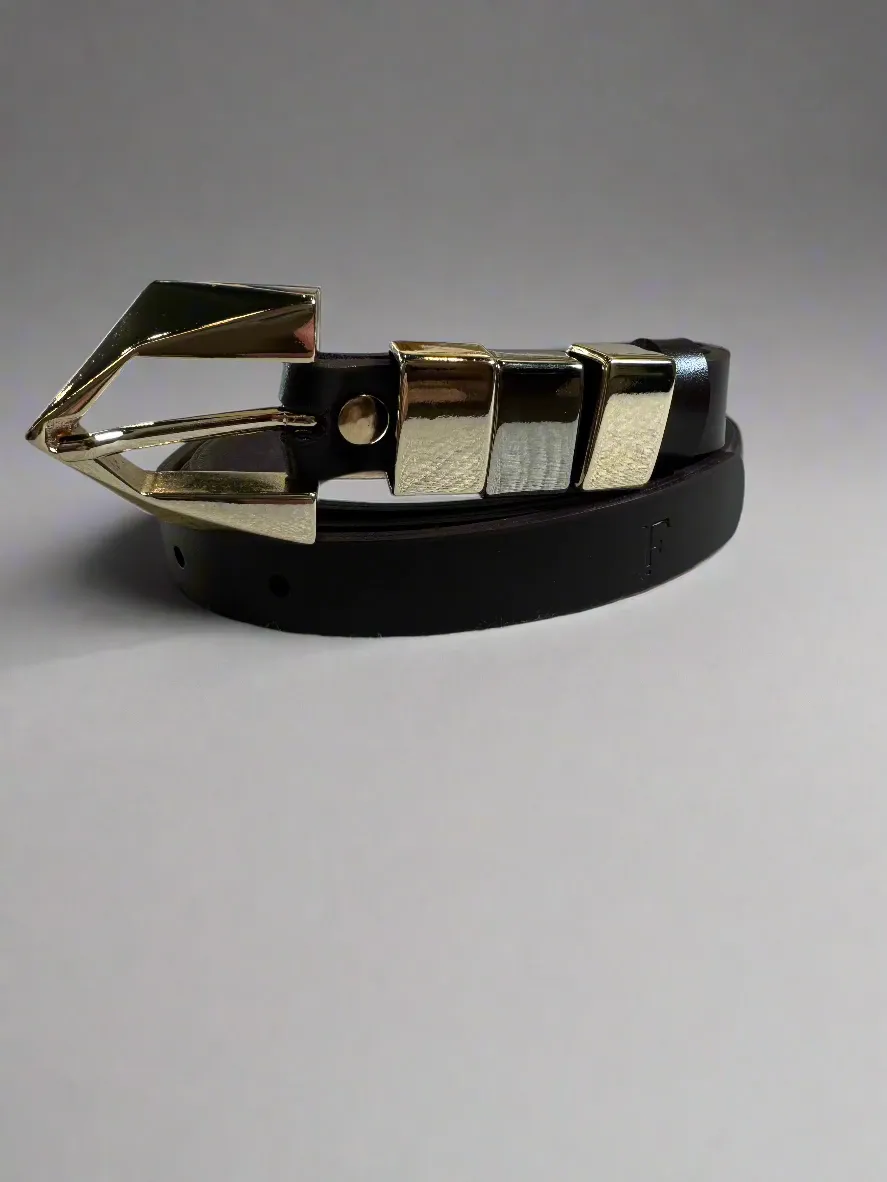 Leather Belts Triangle Buckle