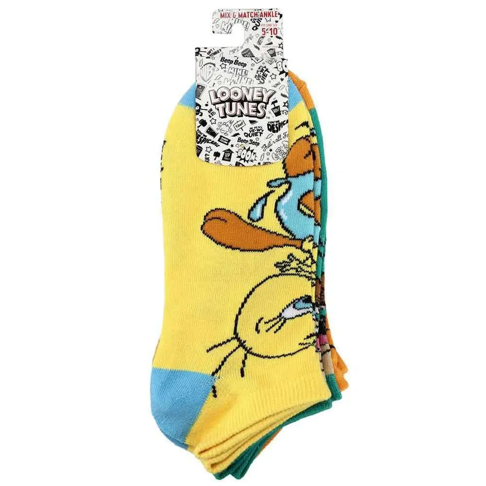 Looney Tunes - Cartoon Characters Ankle Socks (5 Pairs) - Bioworld