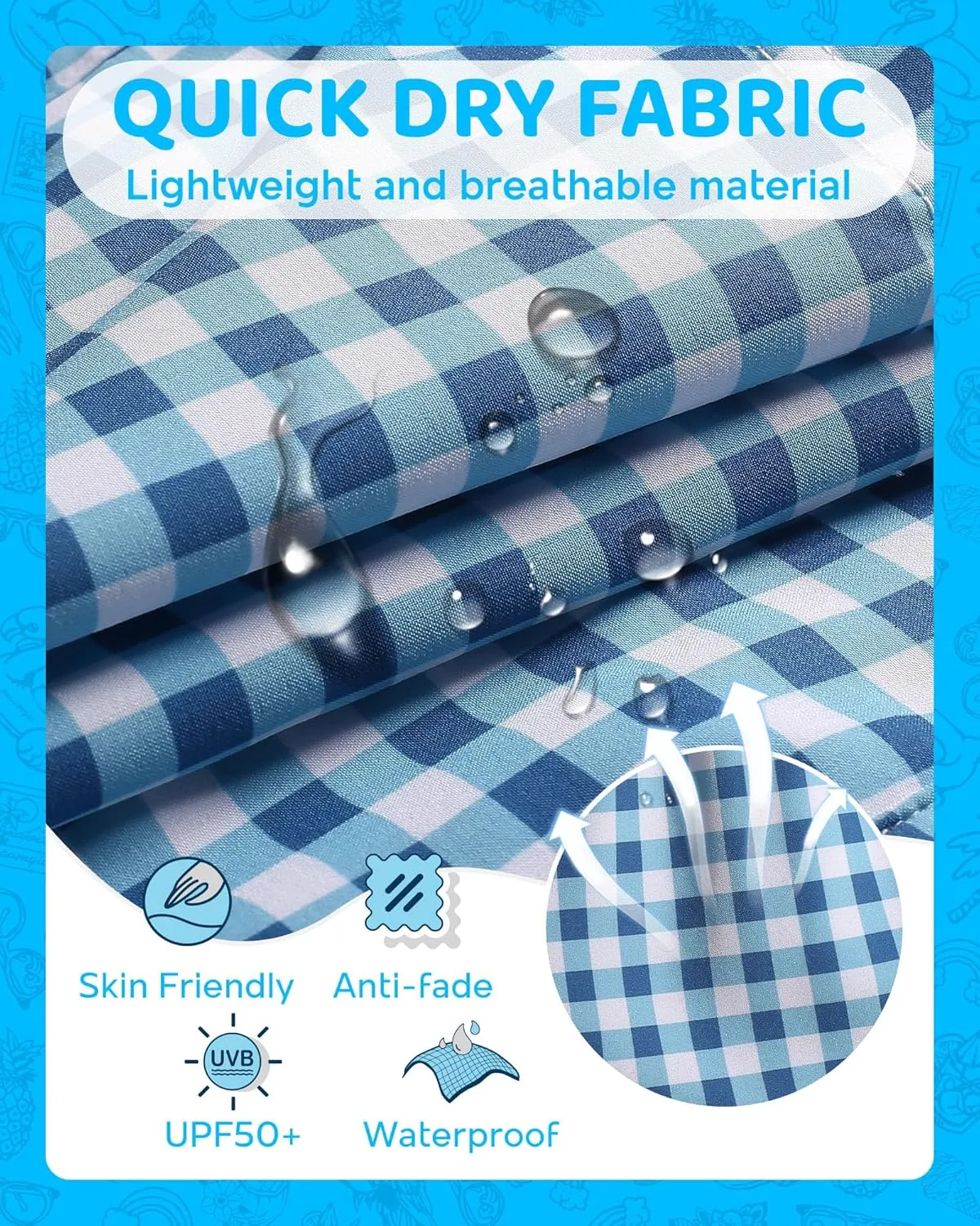 maamgic Boys Swim Trunks with Compression Liner 4-Way Stretch Quick Dry Bathing Suit Toddler Beach Shorts