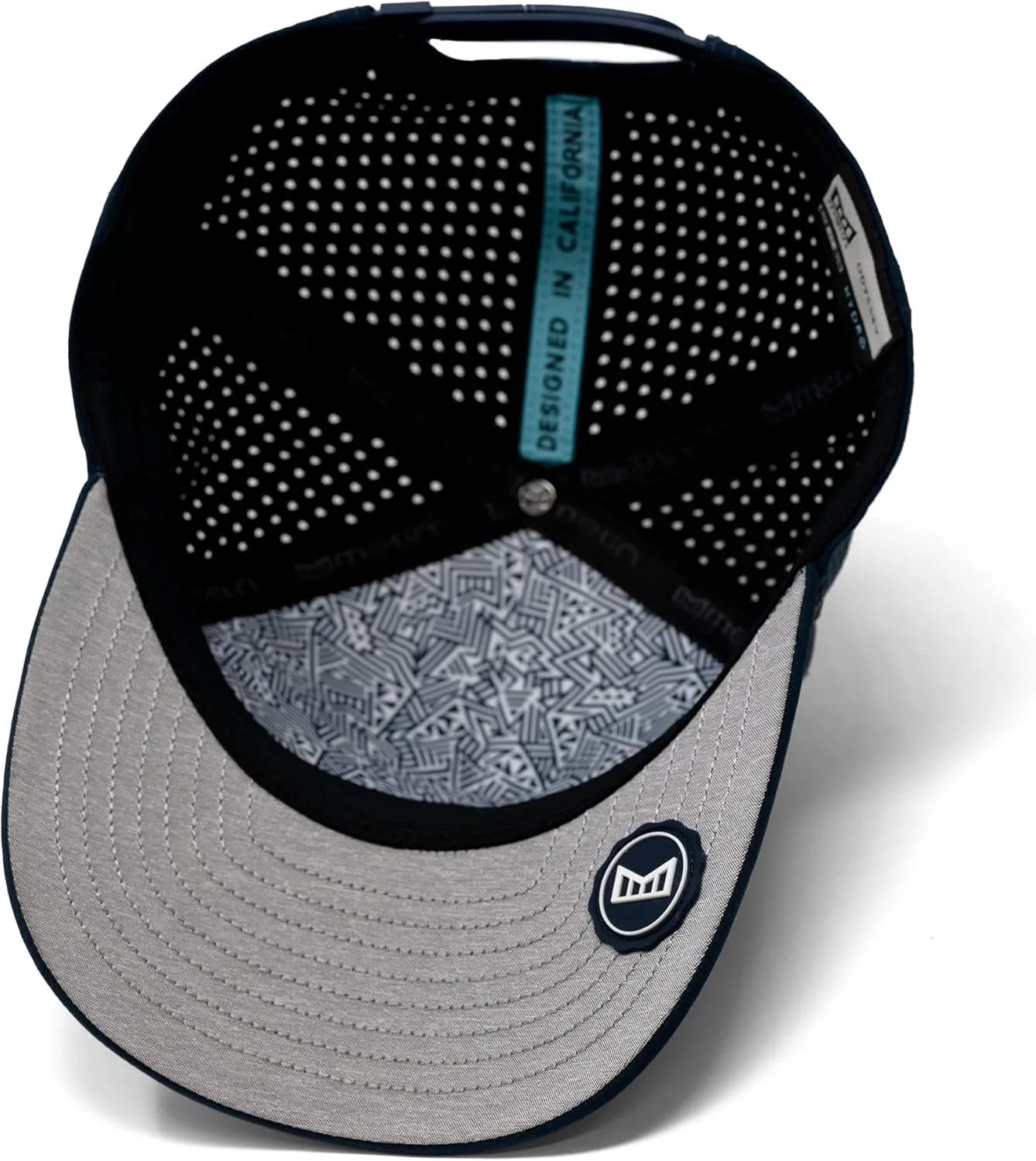 melin Odysea Stacked Hydro, Snapback Hats, Water-Resistant Baseball Caps for Men & Women, Golf, Running, or Workout Hat
