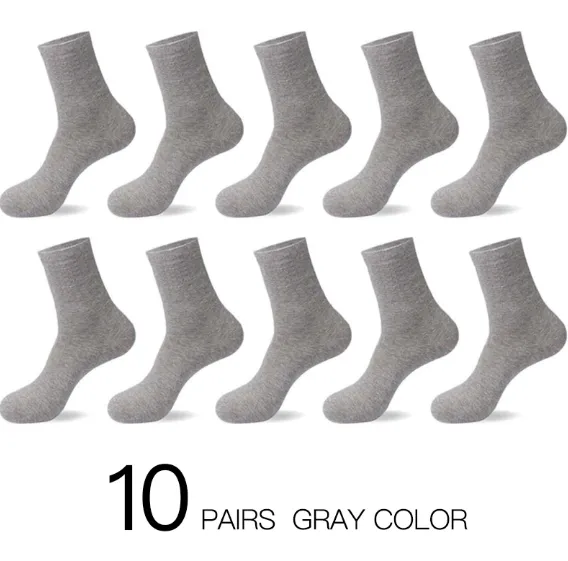 Men's Cotton Socks 10 Pairs/Lot
