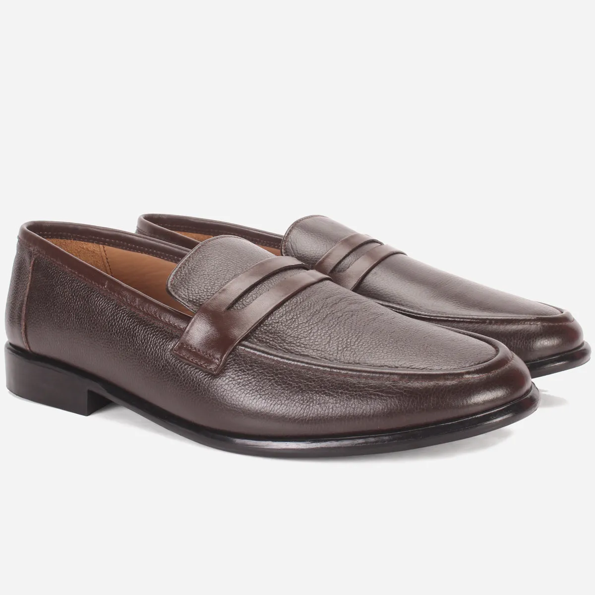 Mens "SCENT" Leather Penny Detailing Leather Shoes