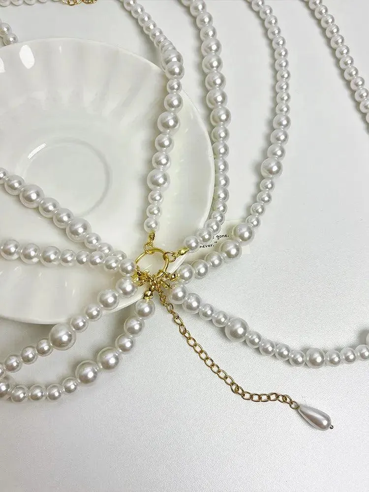 Multi Layer Pearl Waist Chain