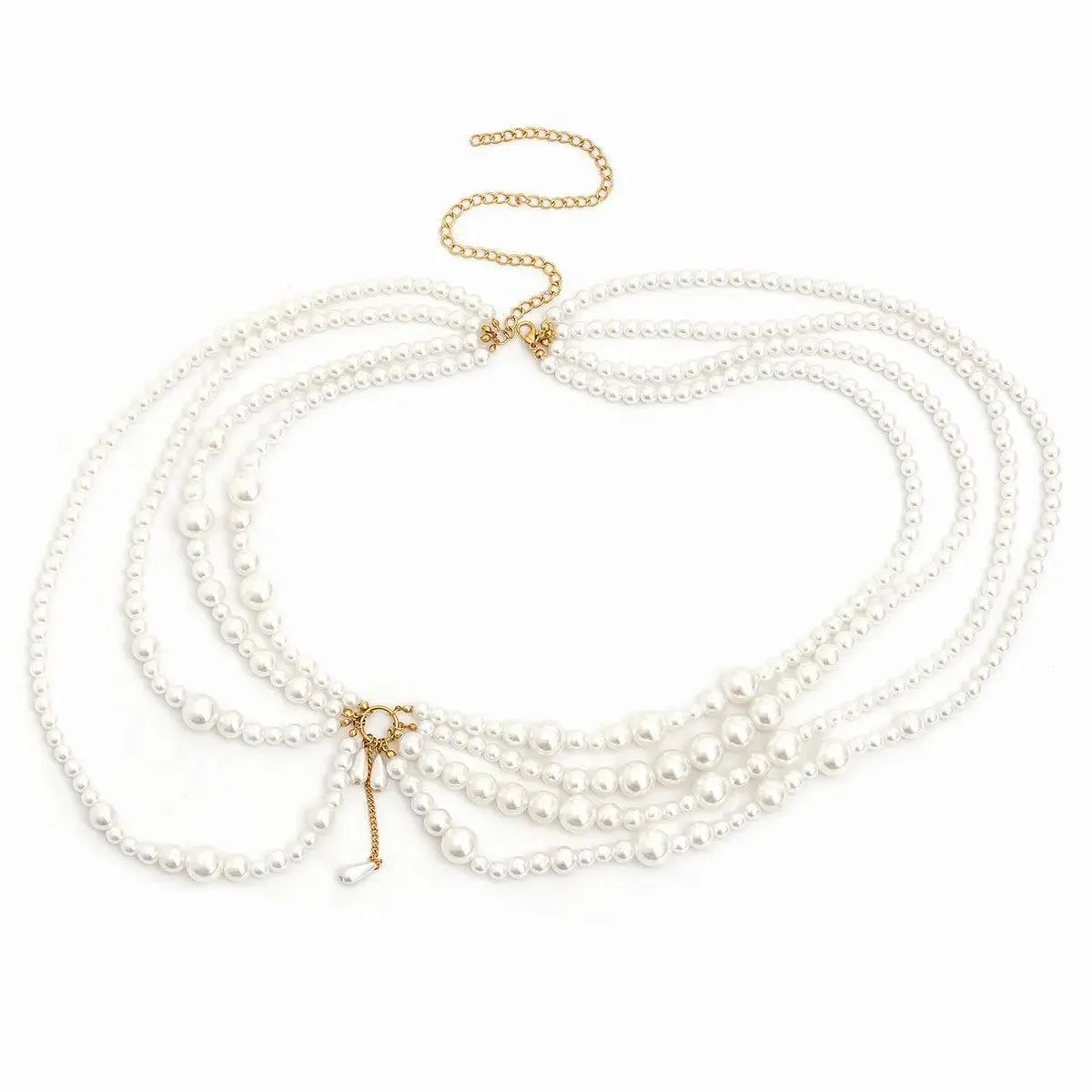Multi Layer Pearl Waist Chain