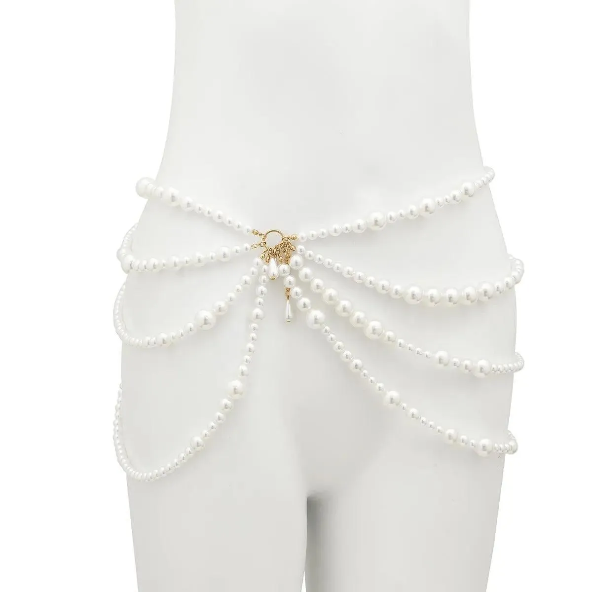 Multi Layer Pearl Waist Chain