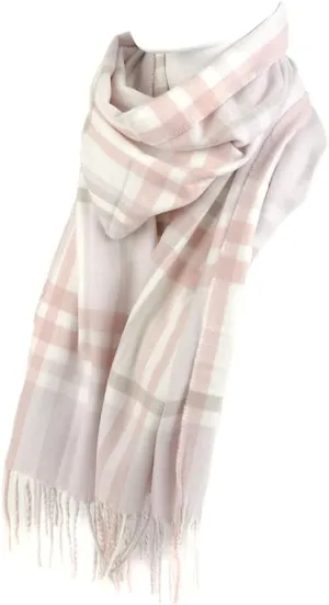 Nollia Plaid Fall/Winter Scarf for Men & Women-Plaid Color Cashmere Feels Acrylic Scarves