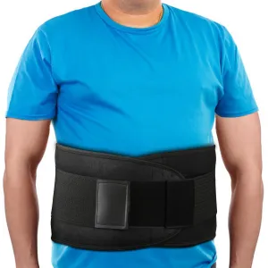 PAZAPO Back Brace Lumbar Support Belt for Lower Back Pain Relief - Waist Belt for Men and Women - Plus Size Back Brace for Sciatica, Herniated Disc,Black,5XL(Waistline:55-65Inch)