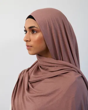 Premium Jersey Hijab - Mocha
