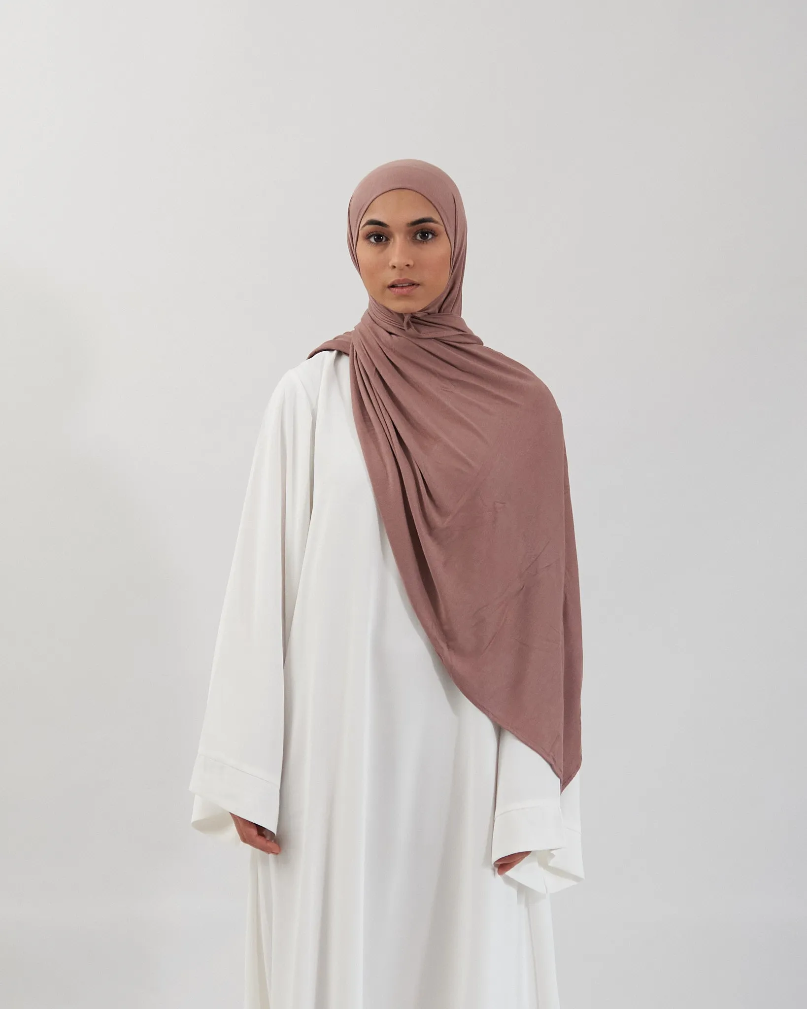 Premium Jersey Hijab - Mocha