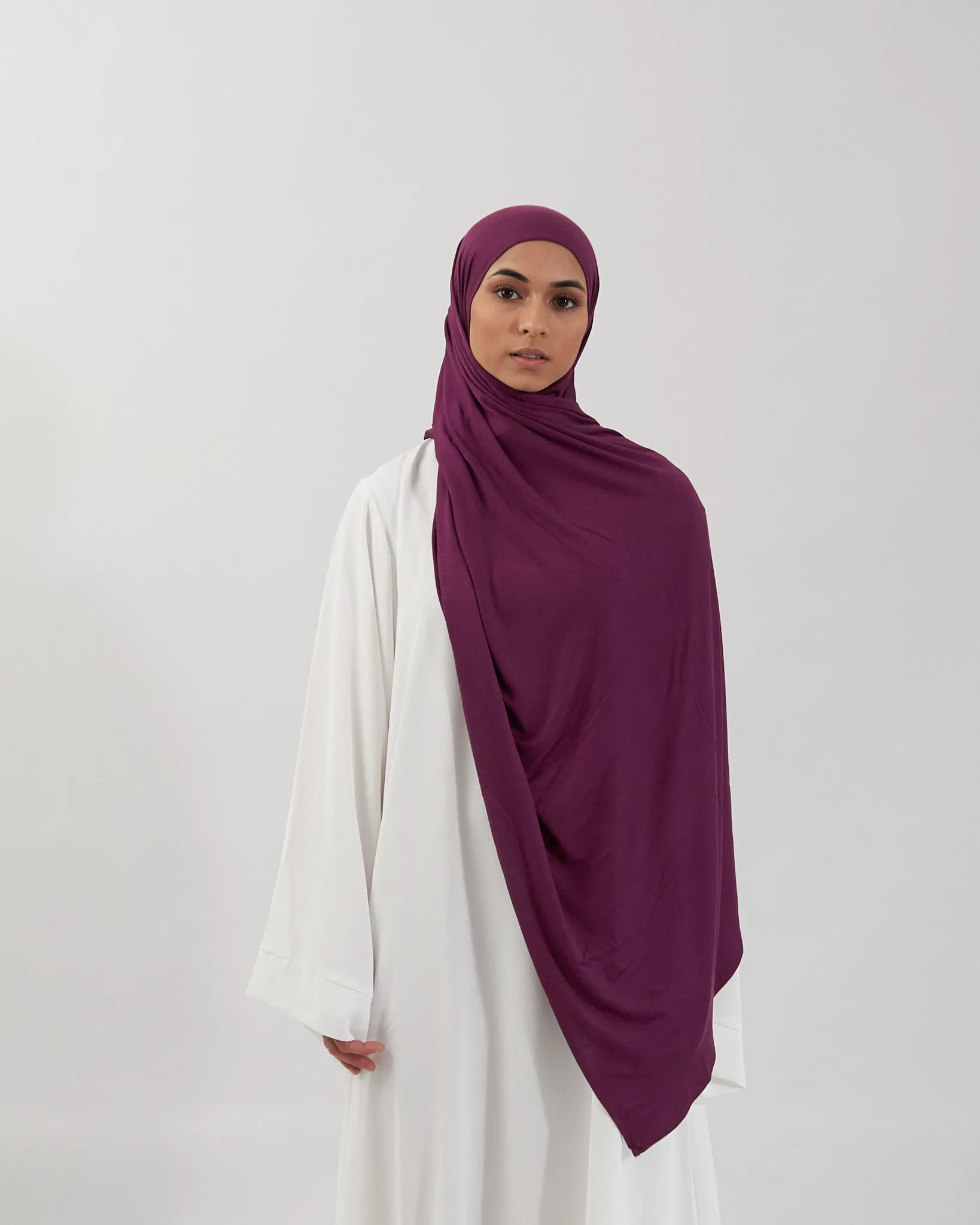 Premium Jersey Hijab - Plum