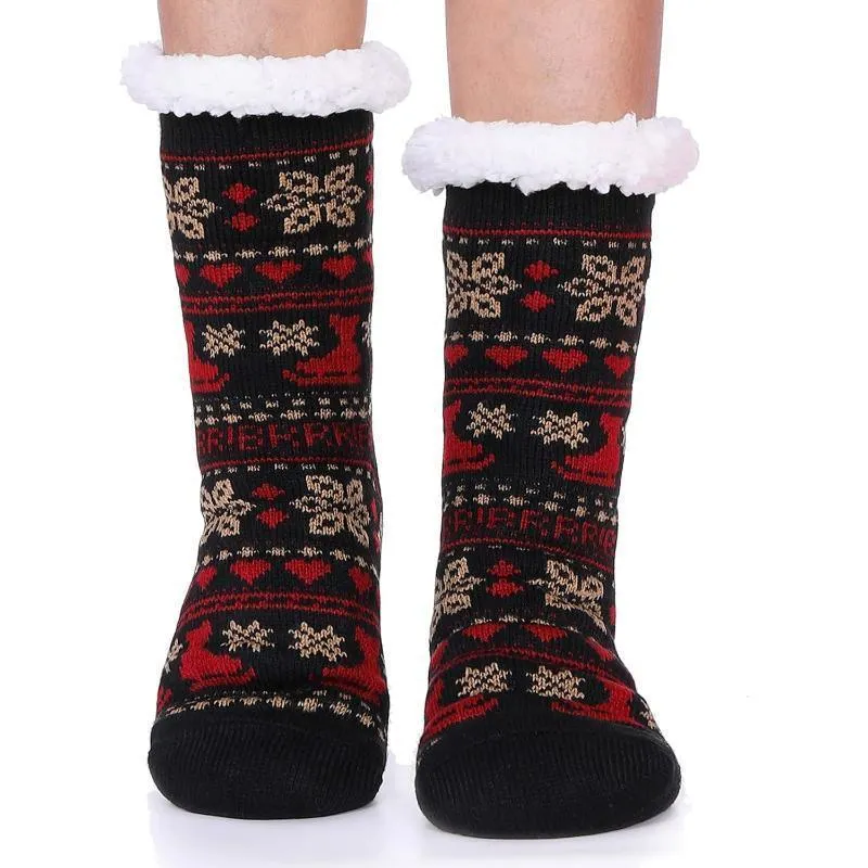 Printed Fluffy Diabetic Socks - Comfort and Support