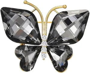 Rhinestone Butterfly Brooch Pin for Women Clear Crystal Insect Colorful Bithstone Cartoon Brooches Lapel Pins Dress Accessories Elegant Christmas Theme Party Animal Jewelry