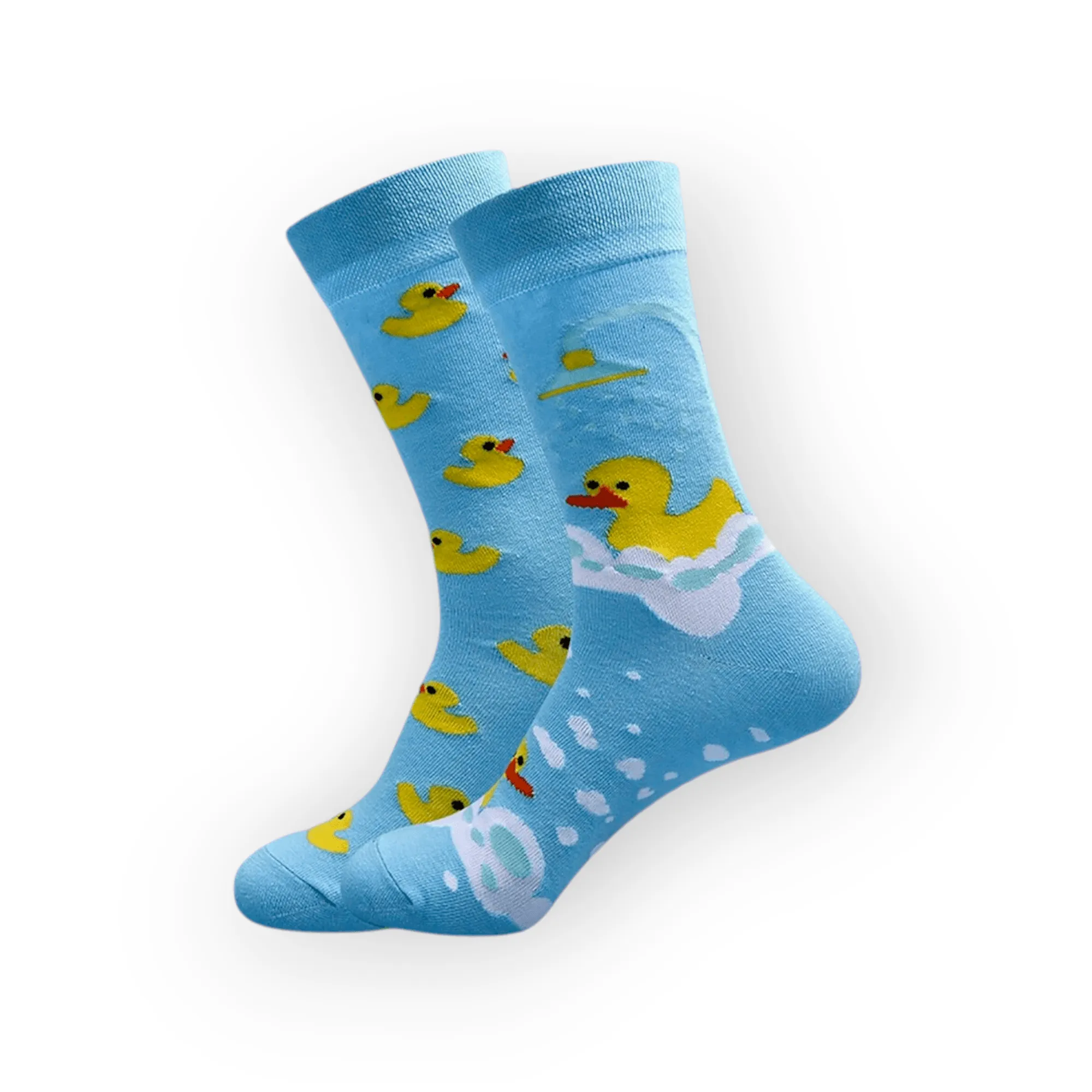 Rubber Duck Odd Cotton Socks: Fun and Playful Design