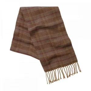 Schoffel Merino Check Scarf - Ochre