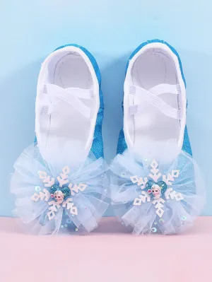 Shiny Princess Dance Shoes Soft Sole Exercise Ballet Shoes