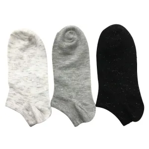 Short Socks -Simple Basic - Glitter - Double Yarn-