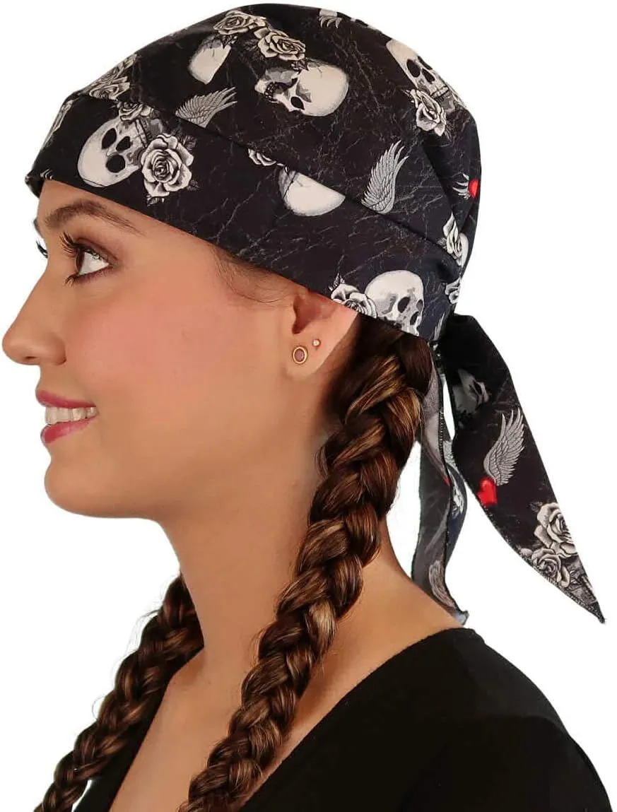 Sparkling EARTH - Skull Caps Doo Rags Do Rag Durag Headwrap Head Wraps Skullies - Made in The USA!