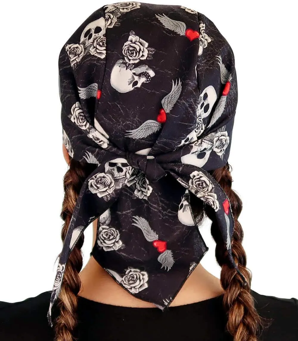 Sparkling EARTH - Skull Caps Doo Rags Do Rag Durag Headwrap Head Wraps Skullies - Made in The USA!