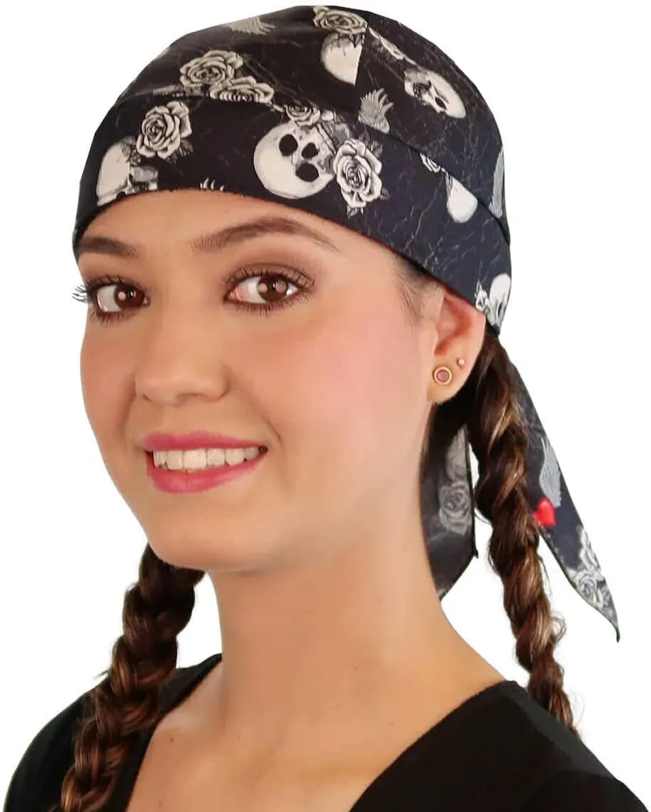 Sparkling EARTH - Skull Caps Doo Rags Do Rag Durag Headwrap Head Wraps Skullies - Made in The USA!