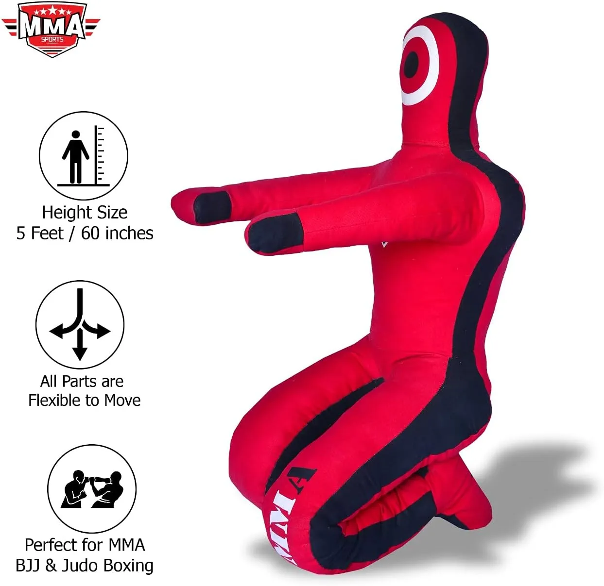 Sports Brazilian JIU Jitsu Grappling Submission Throwing Dummy Punching Heavy Bag Kick Boxing Dummies UNFILLED