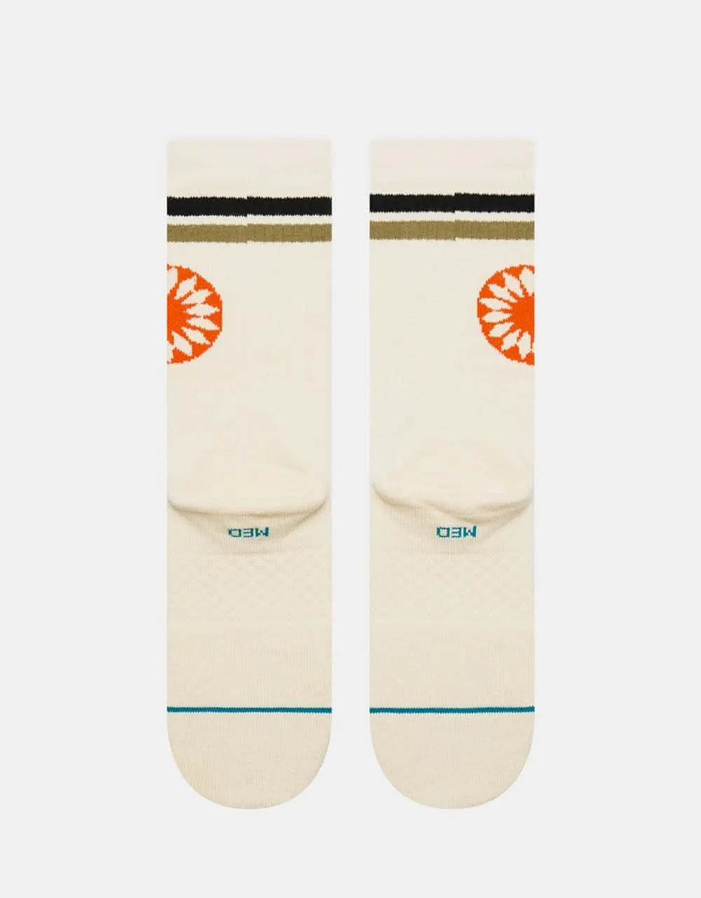 Stance Sun Dial Crew Socks - Cream