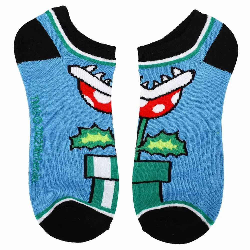 Super Mario - Mixed Icons Ankle Socks (5 Pairs) - Bioworld