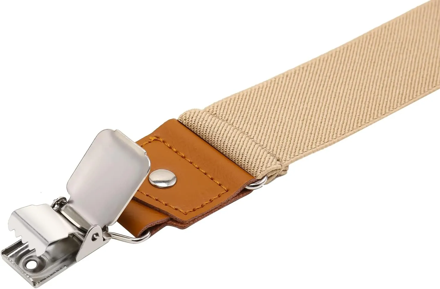 Suspenders for Men Y Back Adjustable Elastic with Strong Clips 47 Inches