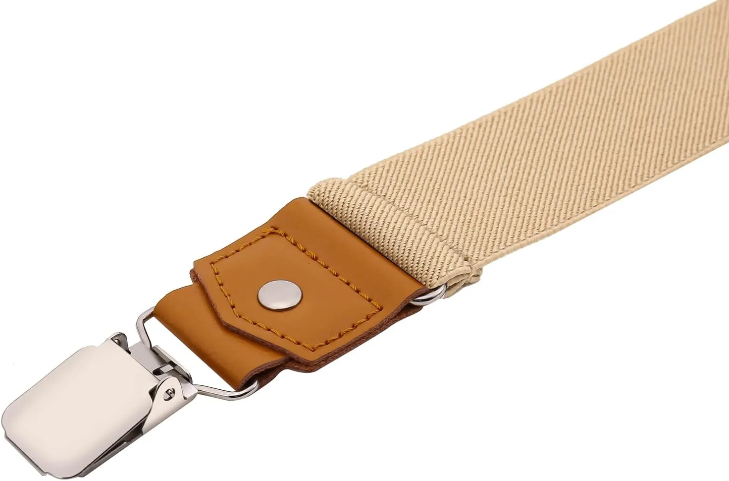 Suspenders for Men Y Back Adjustable Elastic with Strong Clips 47 Inches