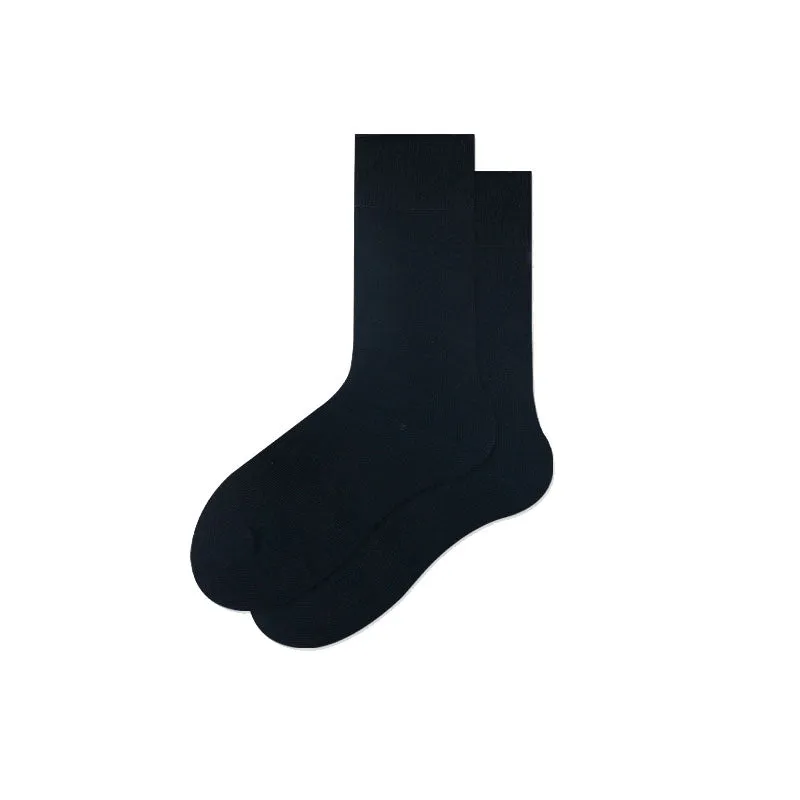 Sweetnana Solid Crew Socks for Women, Cozy Cotton Socks Seamless Socks, Multi Color Casual Socks.
