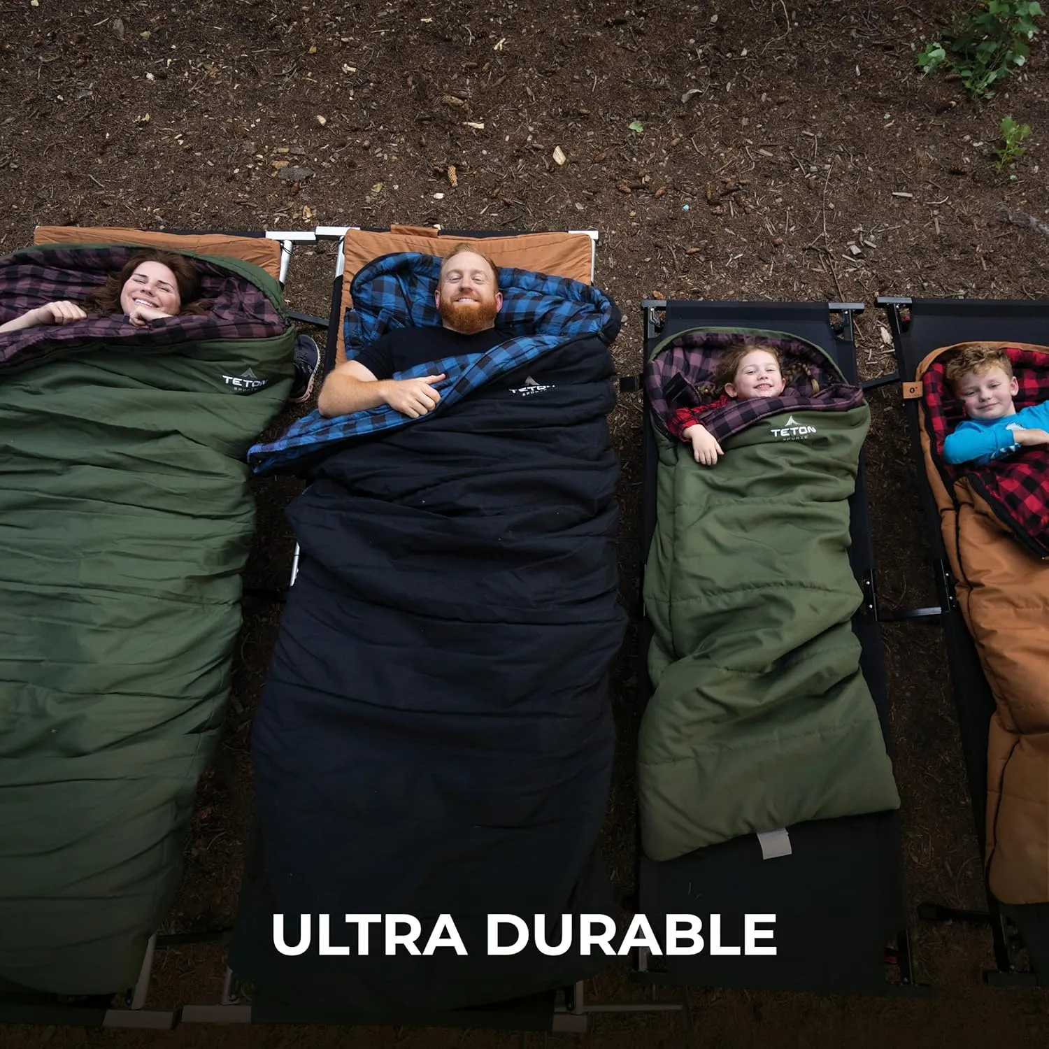 TETON Sports Deer Hunter -35F and 0F Degree Sleeping Bag. Warm and Comfortable Camping Sleeping Bags, Teton Tough Canvas Shell for Camping, Hunting, and Cold Weather