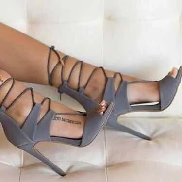 Toe Cross Strap Cutout Wedding Sandals