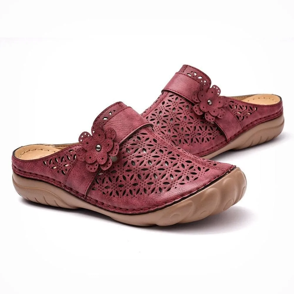 Vanccy Comfortable Retro Backless Casual Sandals