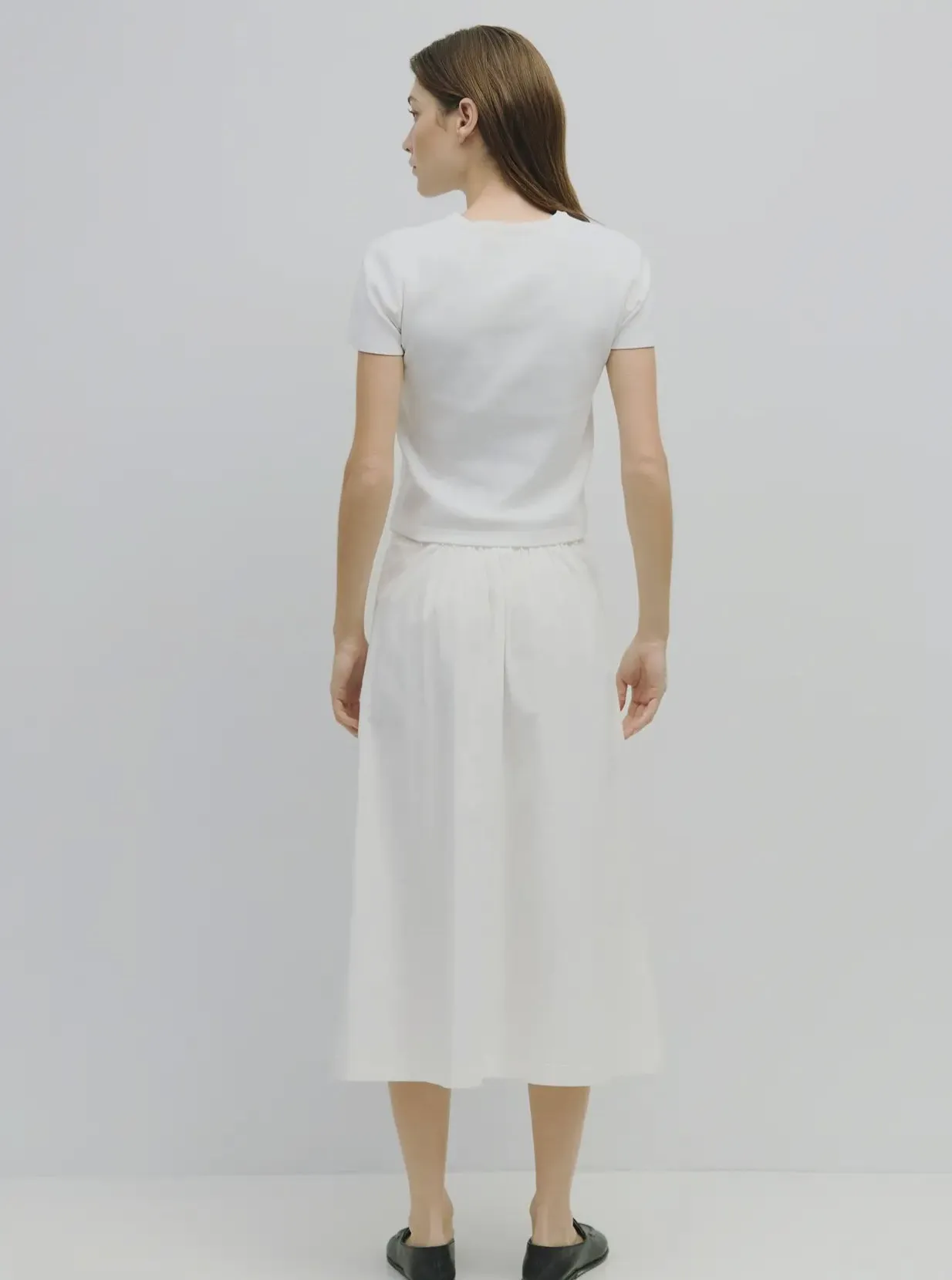 Vanderbilt maxi white skirt