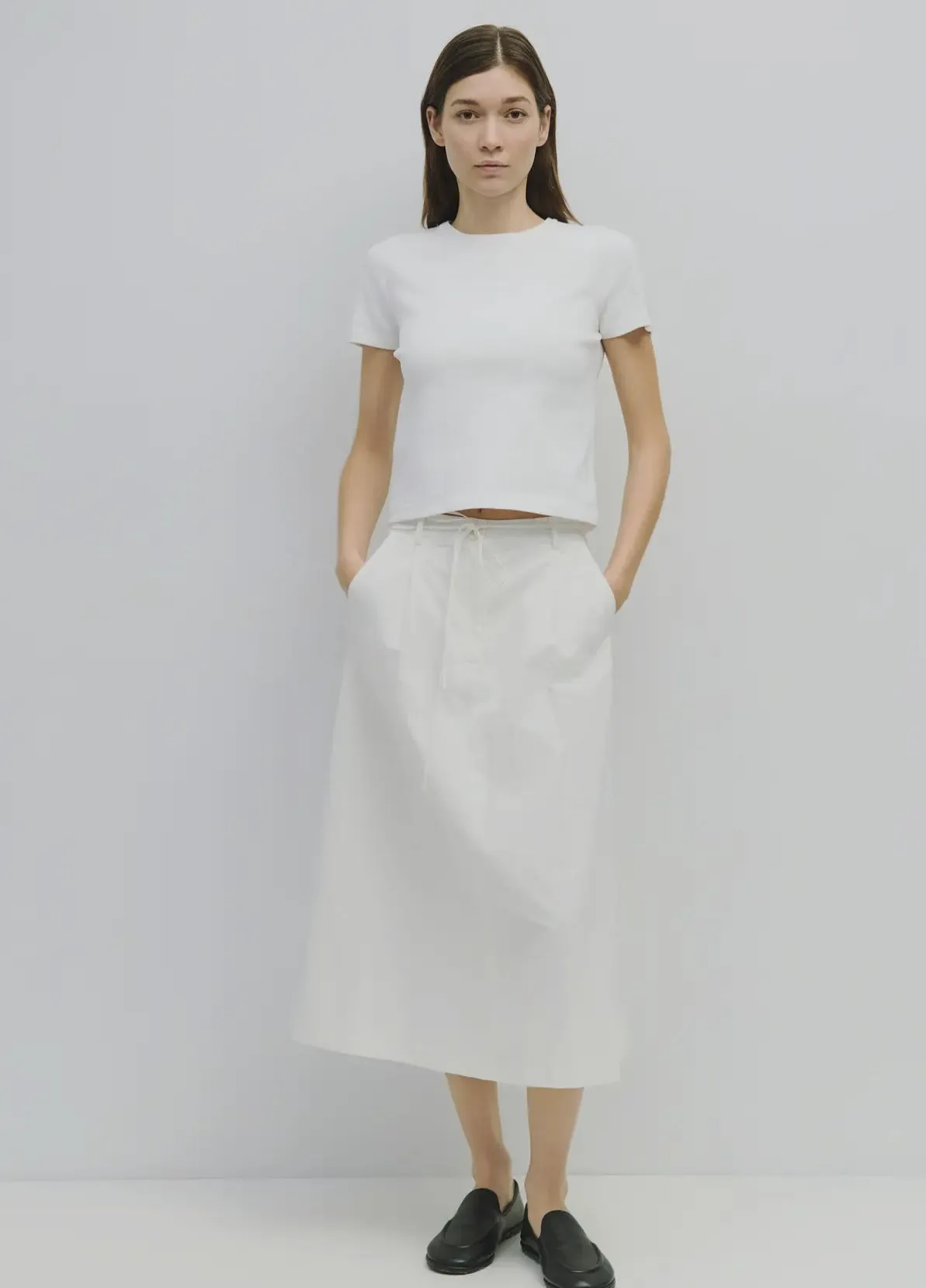 Vanderbilt maxi white skirt