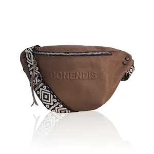 Venus Leather Belt  Bag - Biscotti