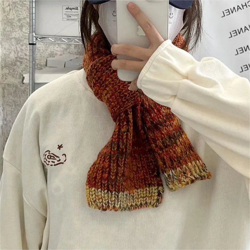Vintage Warm Knitted Scarf