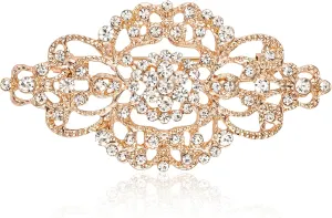 Vintage Wedding Bridal Crystal Art Deco Rhinestone Brooch Pin