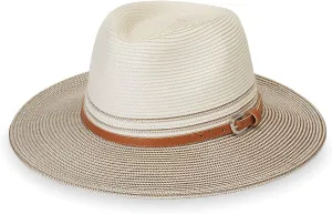 Wallaroo Hat Company Womens Petite Kristy Fedora  UPF 50 , UV Sun Protection Hat, Packable Design, Adjustable, Small Size