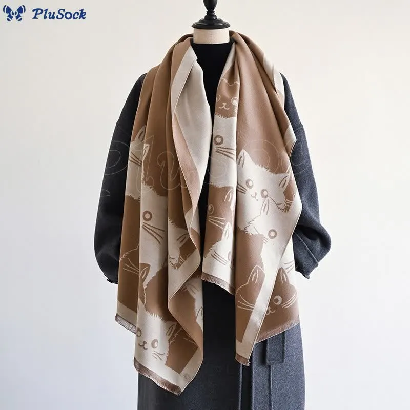 Warm Lovely Winter Blanket Scarf