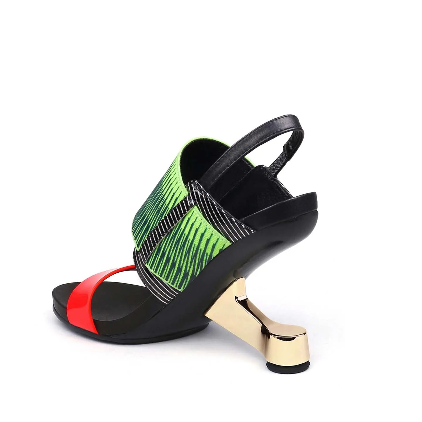 Wide Round Toe Strap Open Toe Sandals