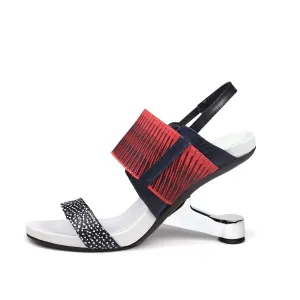 Wide Round Toe Strap Open Toe Sandals