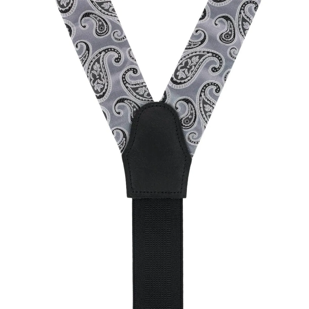 Willard's Wavy Paisley Silk Button End Private Collection Braces