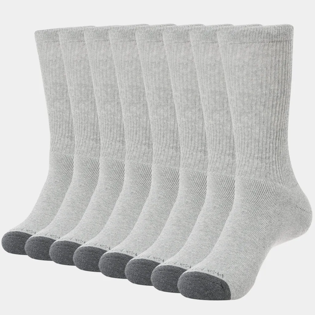 WOMEN'S CUSHION CREW SOCKS 8PACK