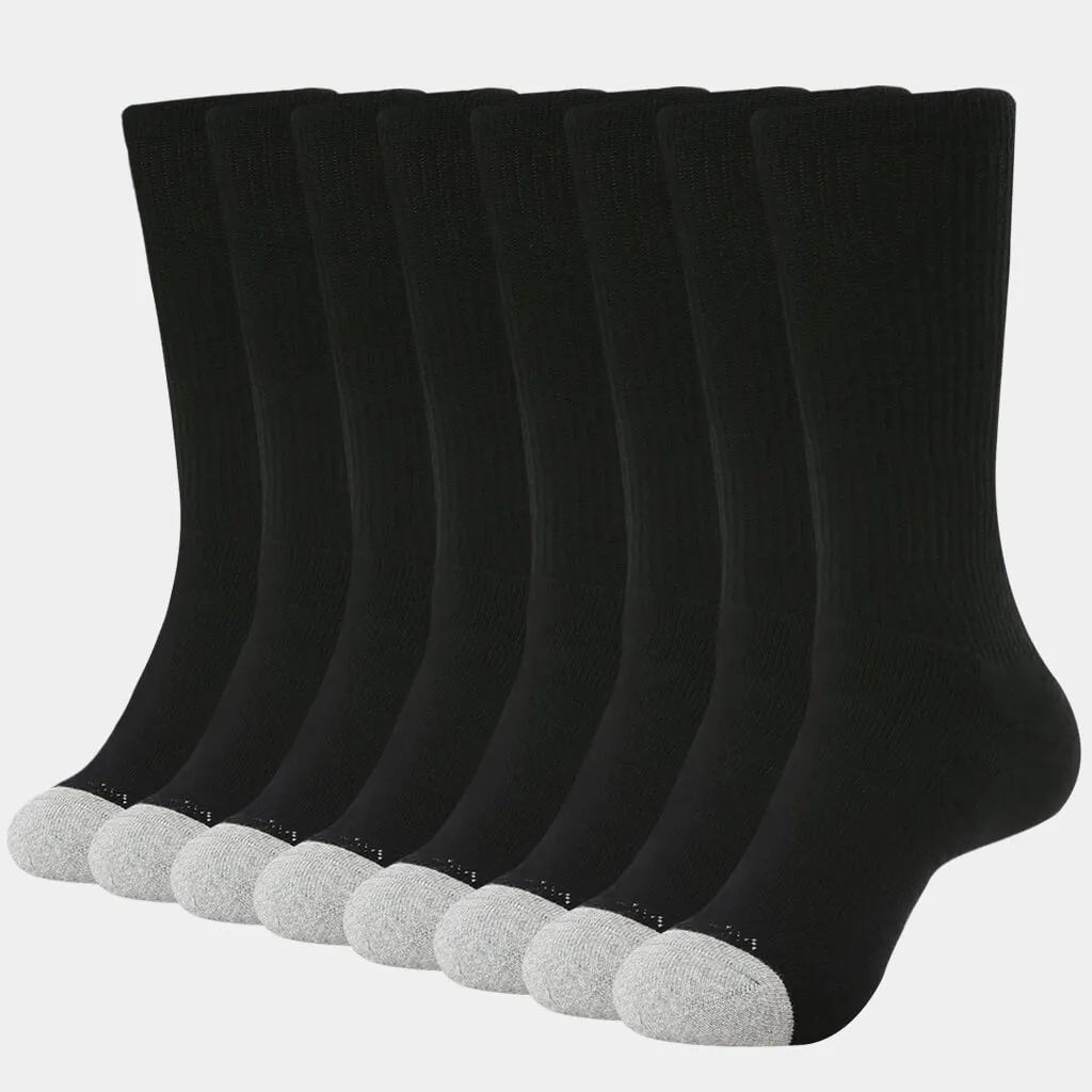 WOMEN'S CUSHION CREW SOCKS 8PACK