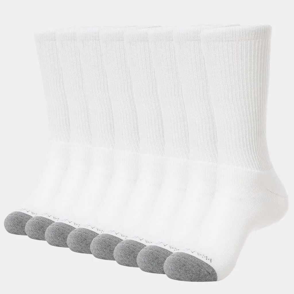 WOMEN'S CUSHION CREW SOCKS 8PACK